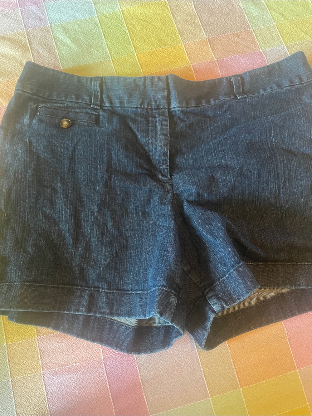 Ann Taylor Dark Blue Denim Shorts